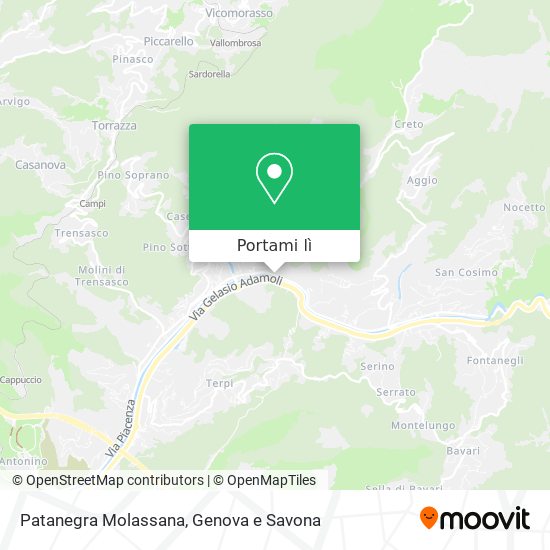 Mappa Patanegra Molassana