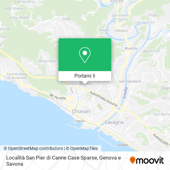 Mappa Località San Pier di Canne Case Sparse