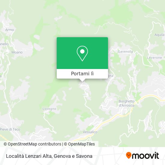 Mappa Località Lenzari Alta