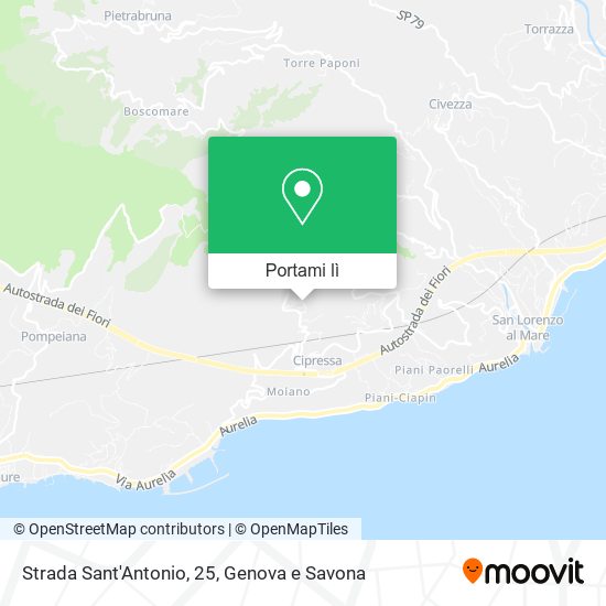 Mappa Strada Sant'Antonio, 25