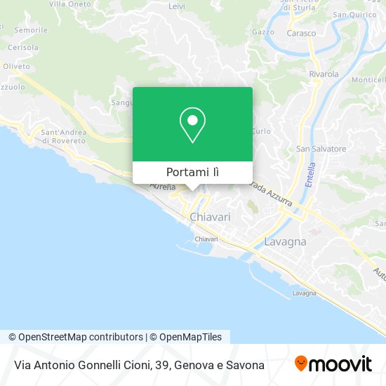 Mappa Via Antonio Gonnelli Cioni, 39