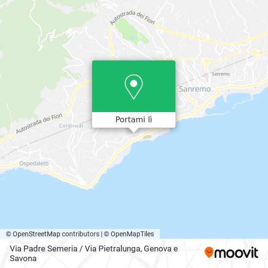 Mappa Via Padre Semeria / Via Pietralunga