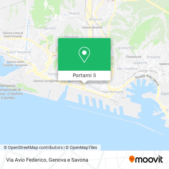 Mappa Via Avio Federico