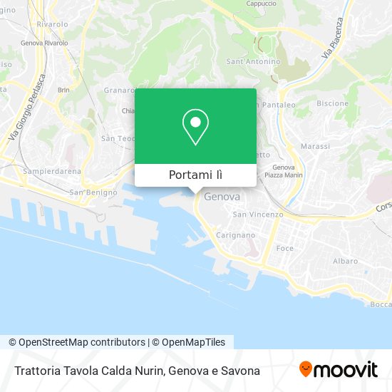 Mappa Trattoria Tavola Calda Nurin