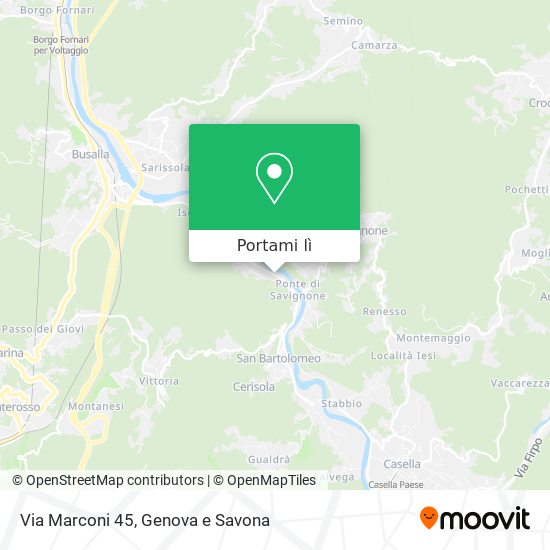 Mappa Via Marconi  45