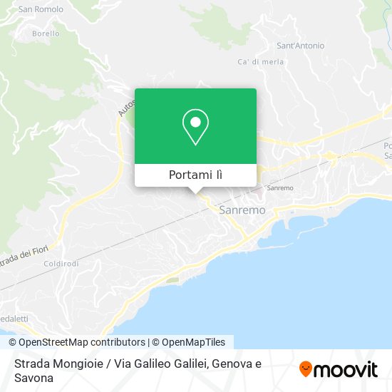 Mappa Strada Mongioie / Via Galileo Galilei