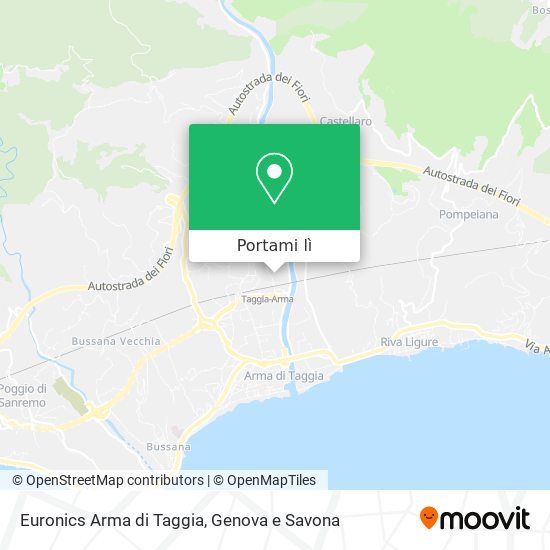 Mappa Euronics Arma di Taggia