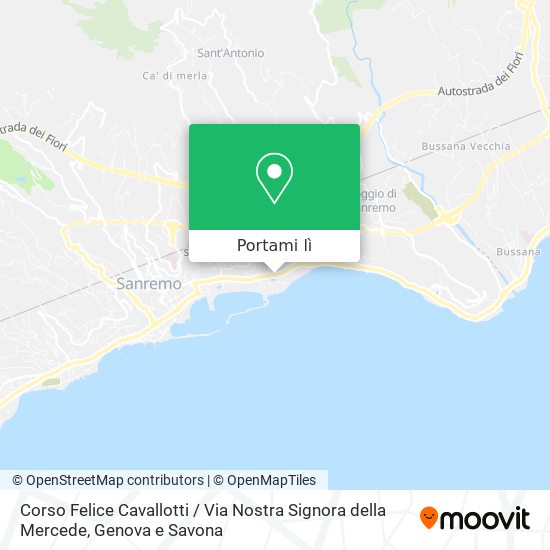 Mappa Corso Felice Cavallotti / Via Nostra Signora della Mercede