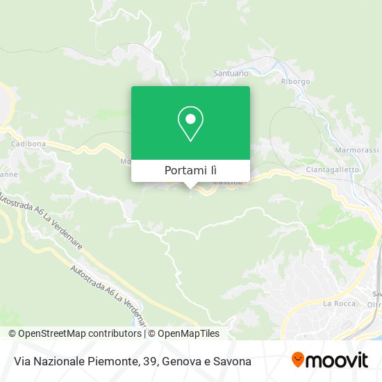 Mappa Via Nazionale Piemonte, 39