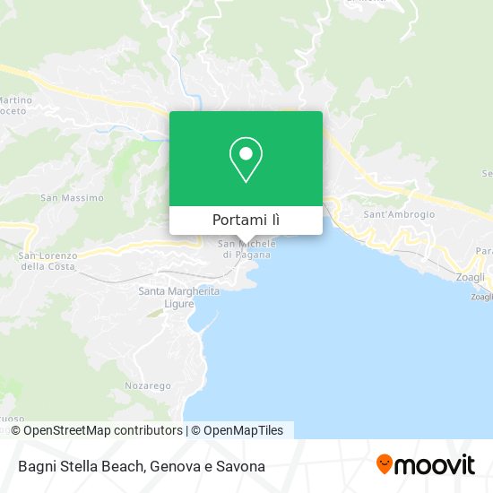 Mappa Bagni Stella Beach