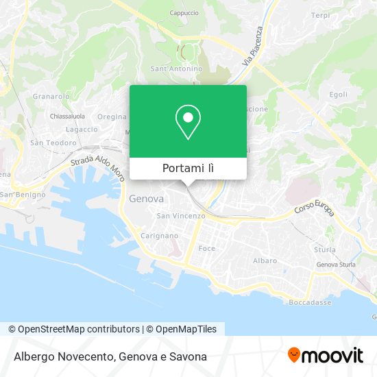 Mappa Albergo Novecento