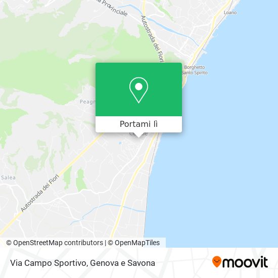 Mappa Via Campo Sportivo