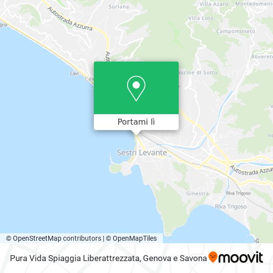 Mappa Pura Vida Spiaggia Liberattrezzata