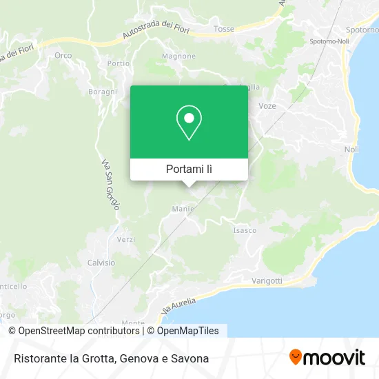 Mappa Ristorante la Grotta