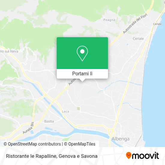 Mappa Ristorante le Rapalline