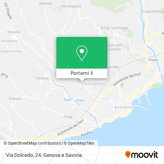 Mappa Via Dolcedo, 24