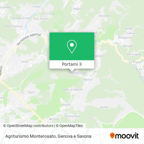 Mappa Agriturismo Monterosato