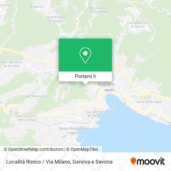 Mappa Località Ronco / Via Milano