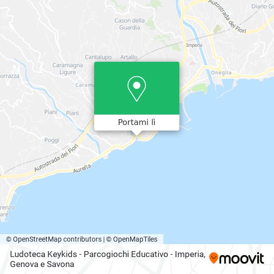 Mappa Ludoteca Keykids - Parcogiochi Educativo - Imperia