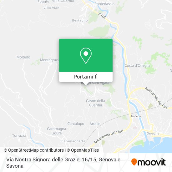 Mappa Via Nostra Signora delle Grazie, 16 / 15