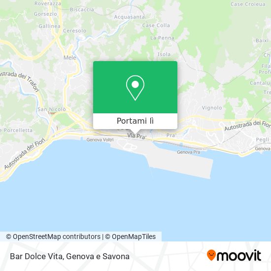 Mappa Bar Dolce Vita
