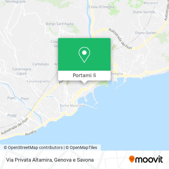 Mappa Via Privata Altamira
