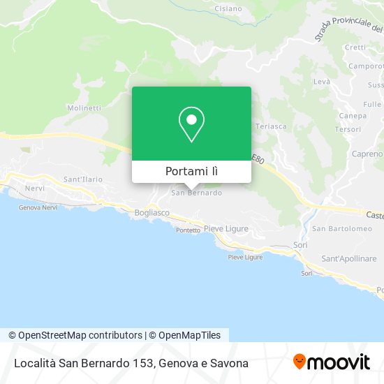 Mappa Località San Bernardo  153