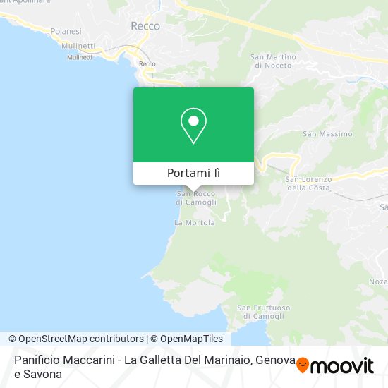 Mappa Panificio Maccarini - La Galletta Del Marinaio