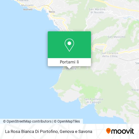 Mappa La Rosa Bianca Di Portofino