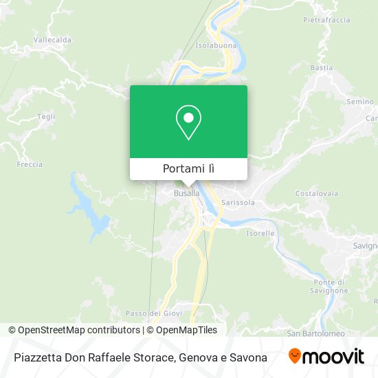 Mappa Piazzetta Don Raffaele Storace
