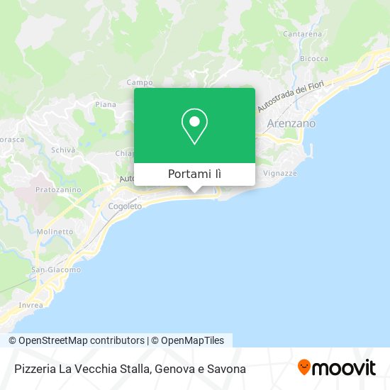 Mappa Pizzeria La Vecchia Stalla