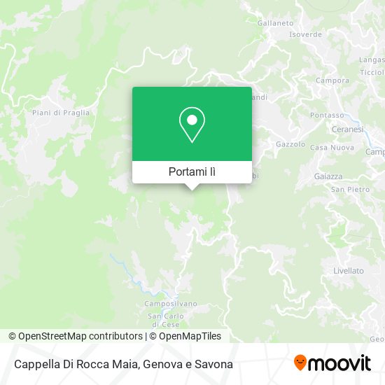 Mappa Cappella Di Rocca Maia