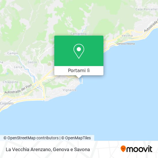 Mappa La Vecchia Arenzano