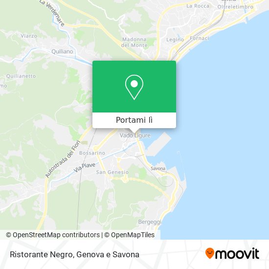 Mappa Ristorante Negro