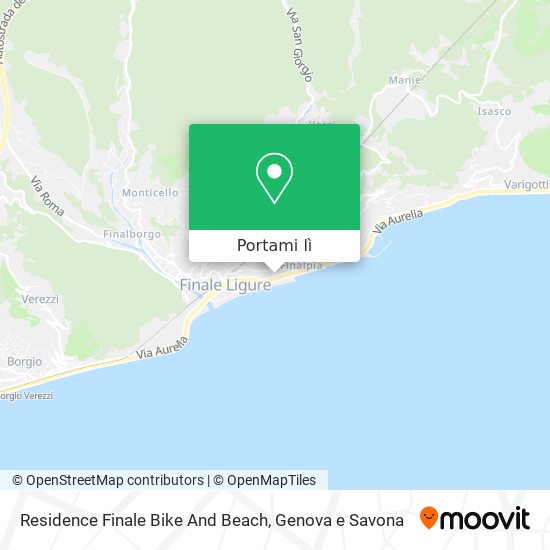 Mappa Residence Finale Bike And Beach