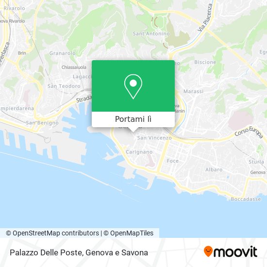 Mappa Palazzo Delle Poste