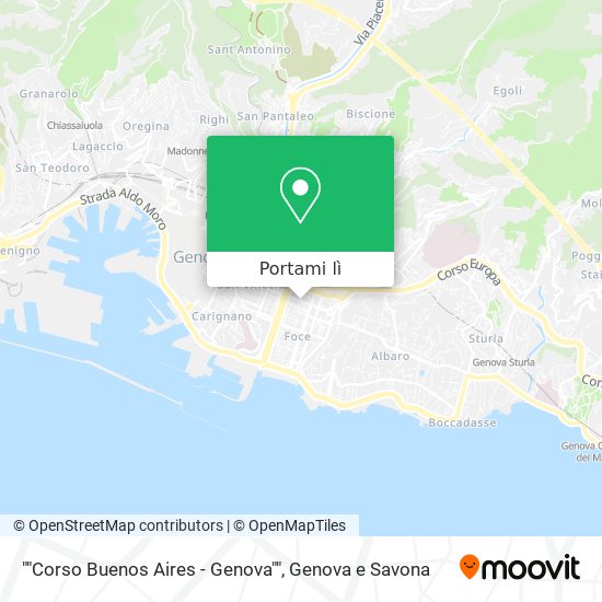 Mappa ""Corso Buenos Aires - Genova""