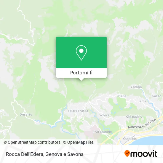 Mappa Rocca Dell'Edera