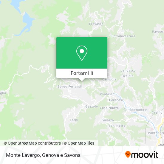 Mappa Monte Lavergo