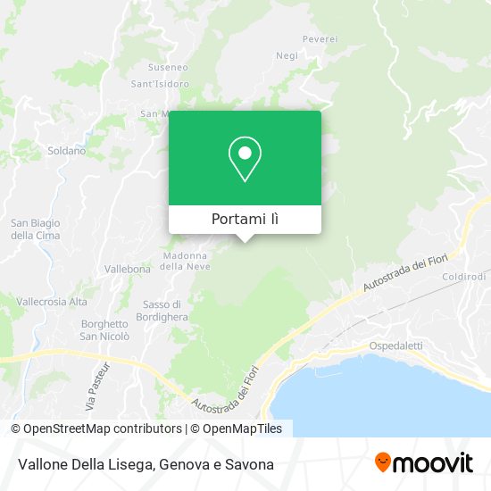 Mappa Vallone Della Lisega