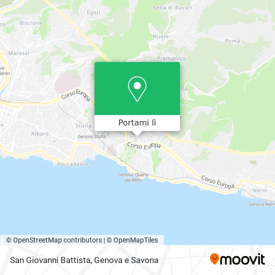 Mappa San Giovanni Battista