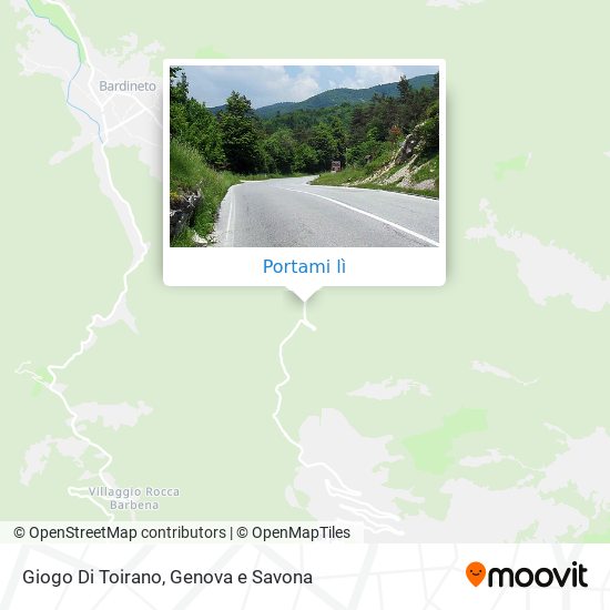 Mappa Giogo Di Toirano