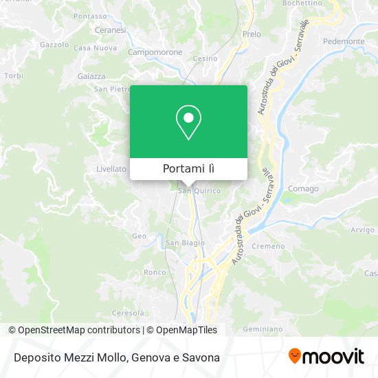 Mappa Deposito Mezzi Mollo
