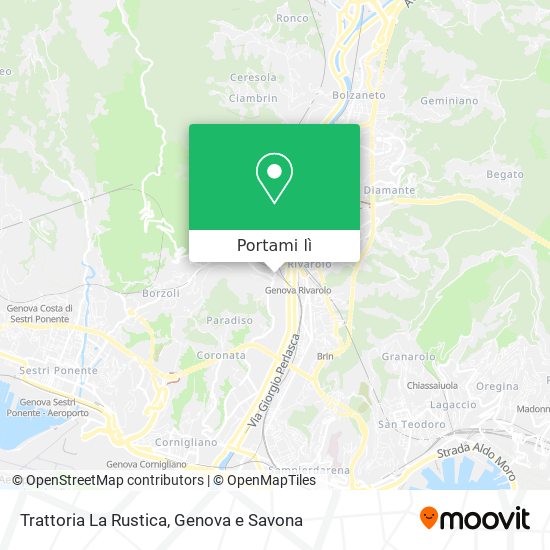 Mappa Trattoria La Rustica