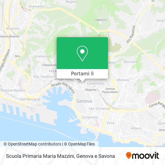 Mappa Scuola Primaria Maria Mazzini