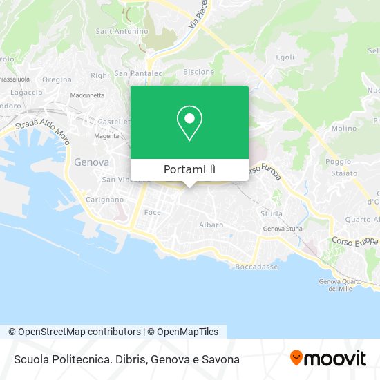 Mappa Scuola Politecnica. Dibris