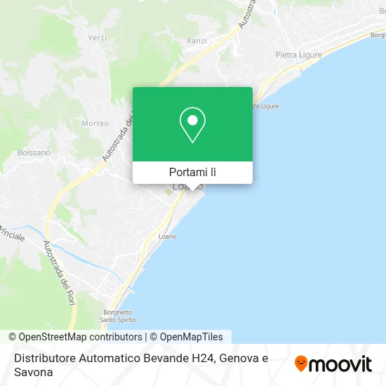 Mappa Distributore Automatico Bevande H24