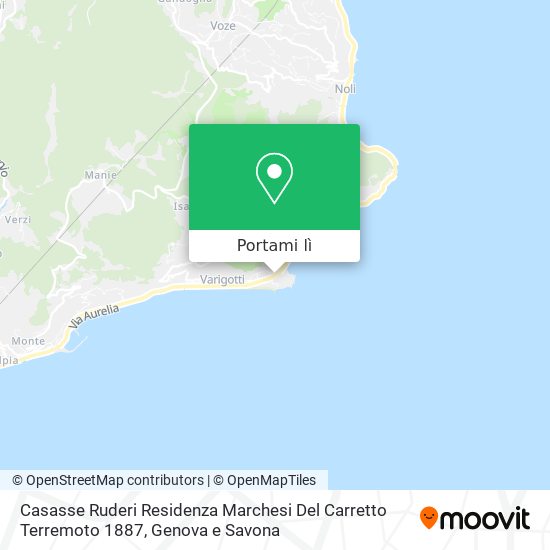 Mappa Casasse Ruderi Residenza Marchesi Del Carretto Terremoto 1887