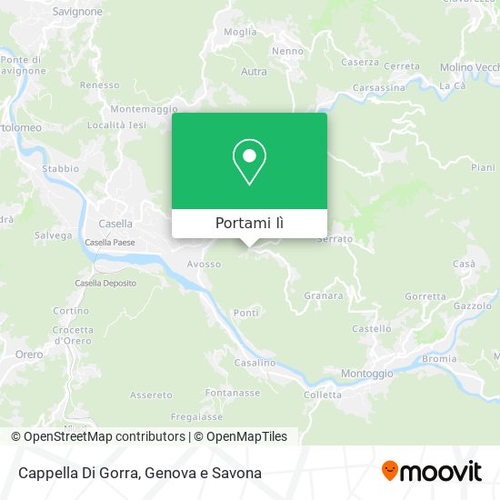 Mappa Cappella Di Gorra
