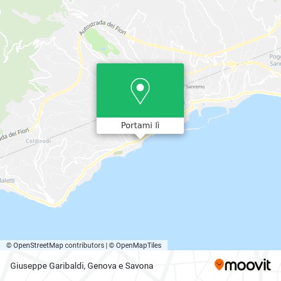 Mappa Giuseppe Garibaldi